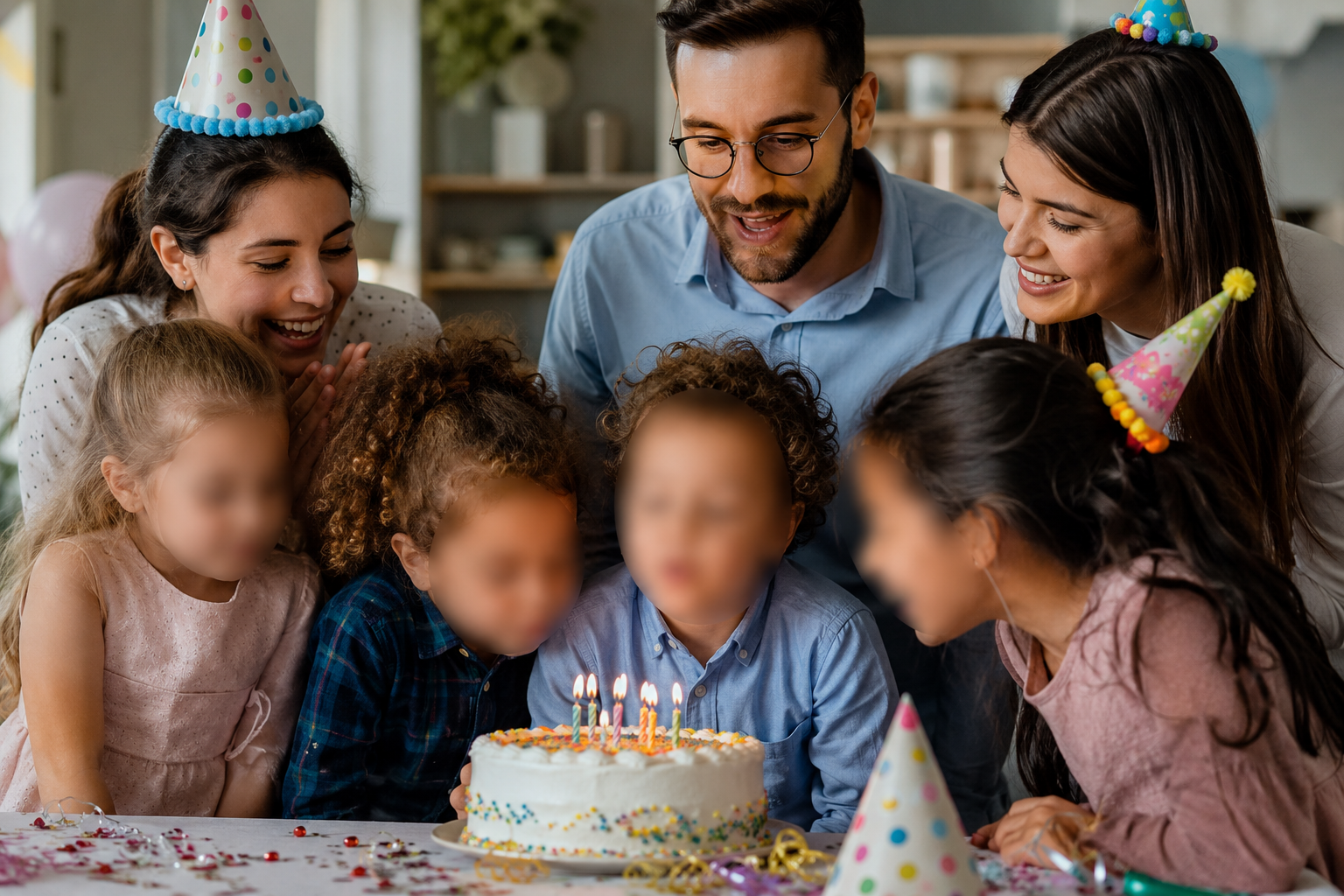 AI-aangedreven Kindergezichtsdetectie en -vervaging