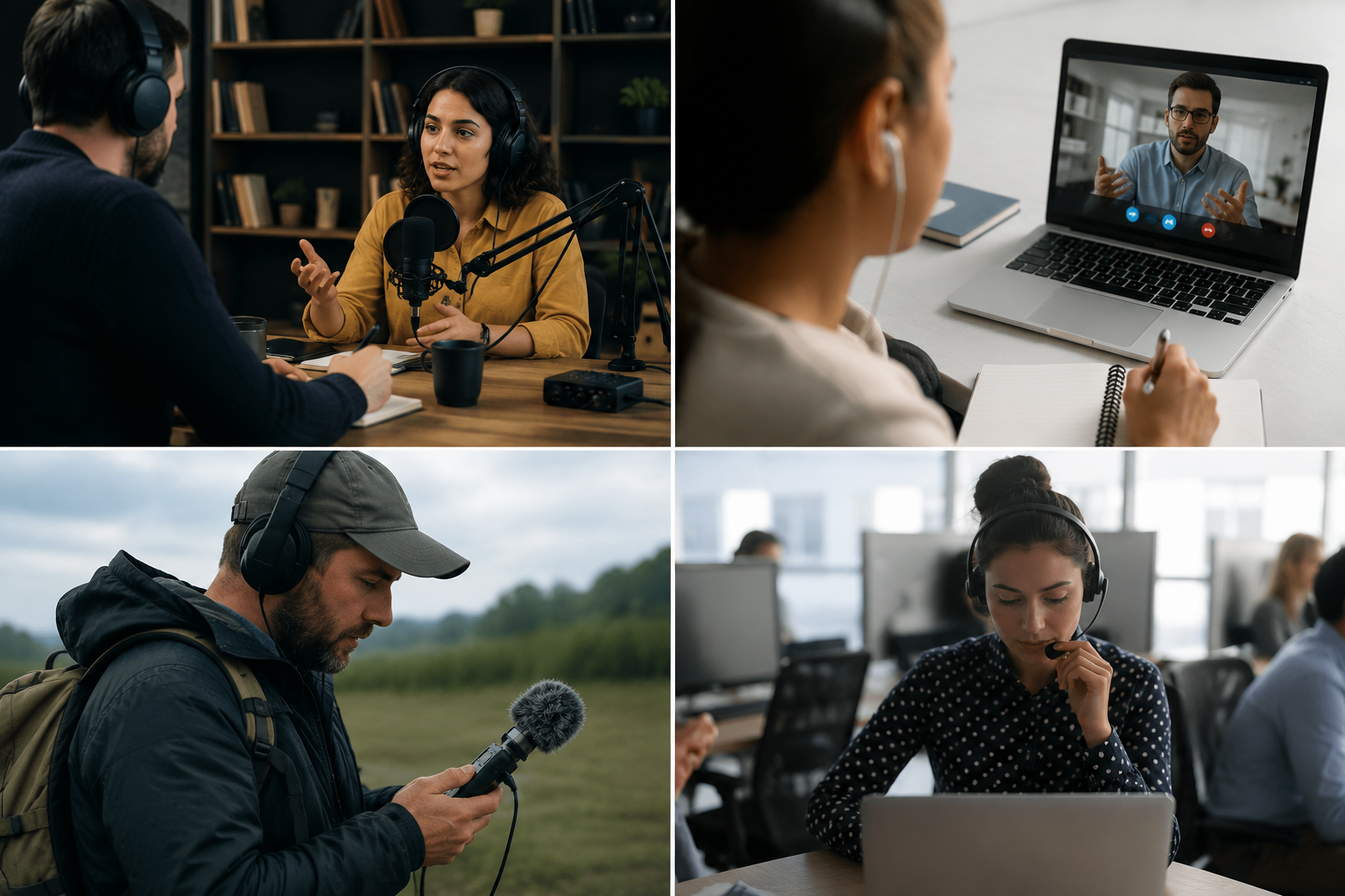 Anonymize interviews, calls, and field recordings