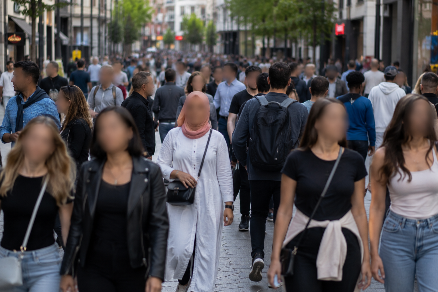 Blur Faces for Social Media