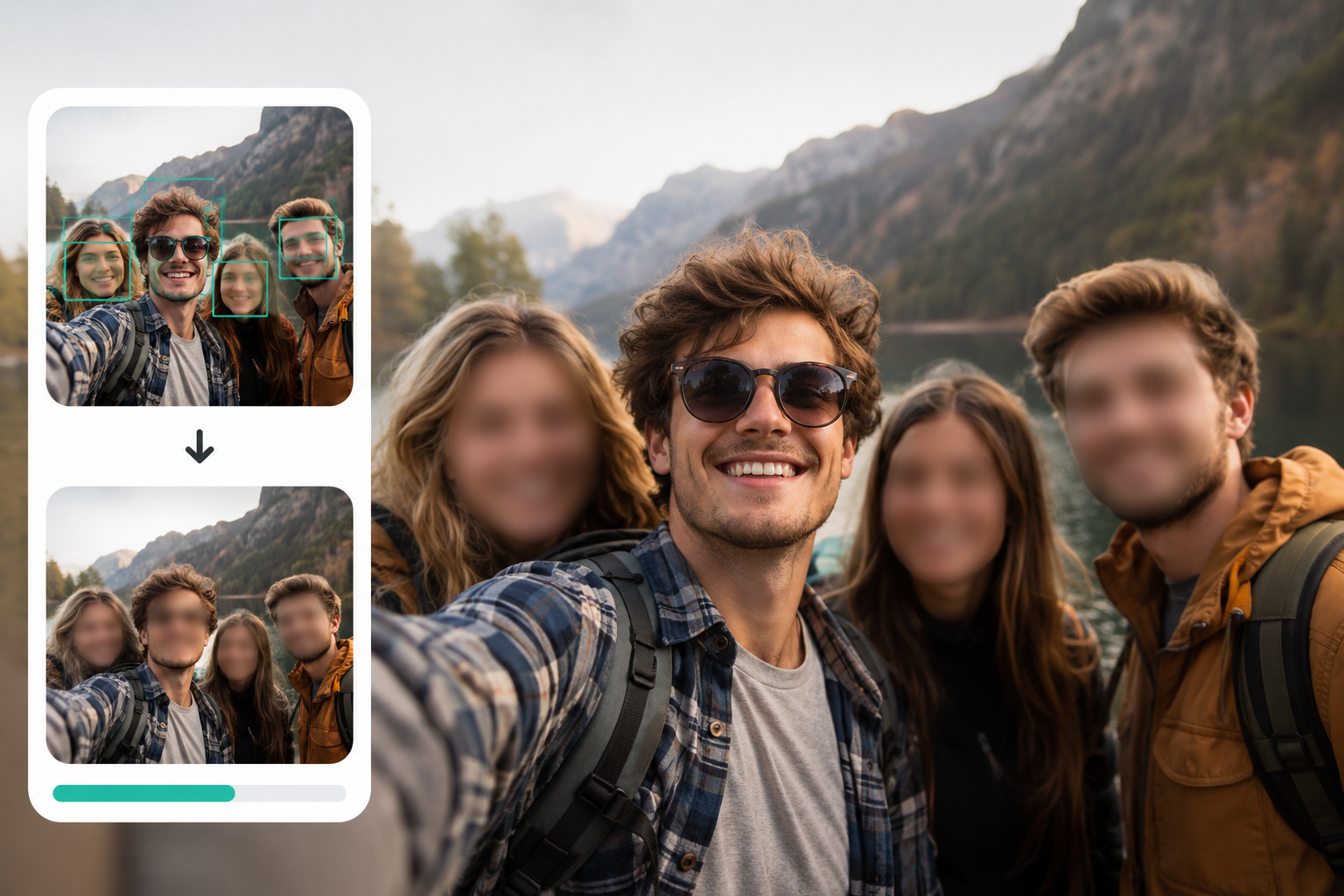 Free AI face blur tool