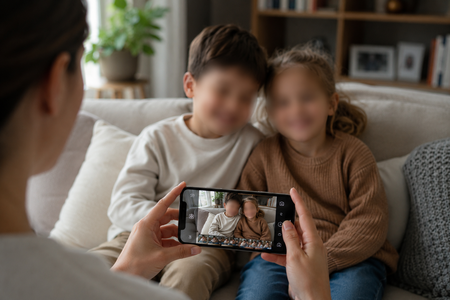 Sharenting Protection Blur Kids Faces