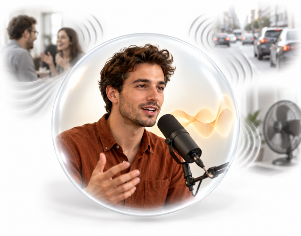 Voice Isolator and Vocal Isolator for Clear Speech
