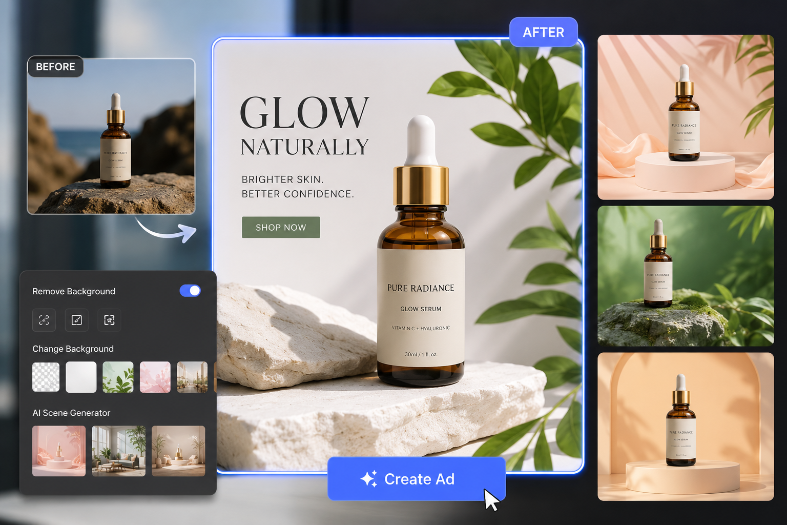 AI photo editing that makes your ads sell faster