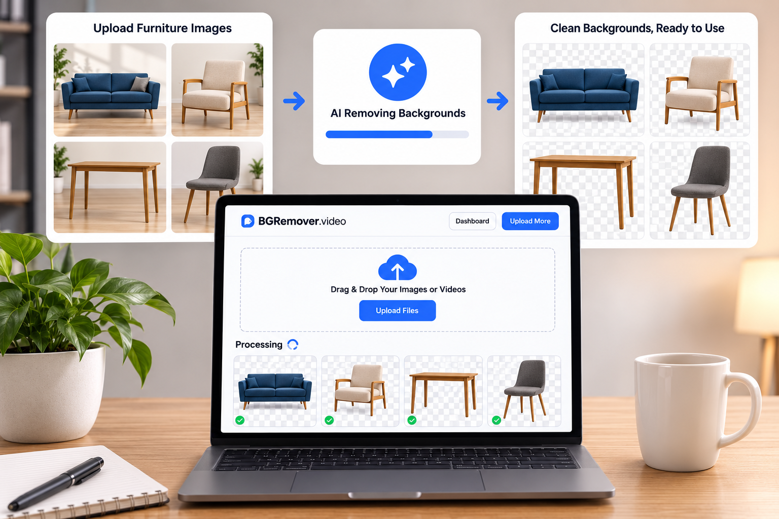 Bulk Background Removal for Furniture Photography: Free & Fast Guide