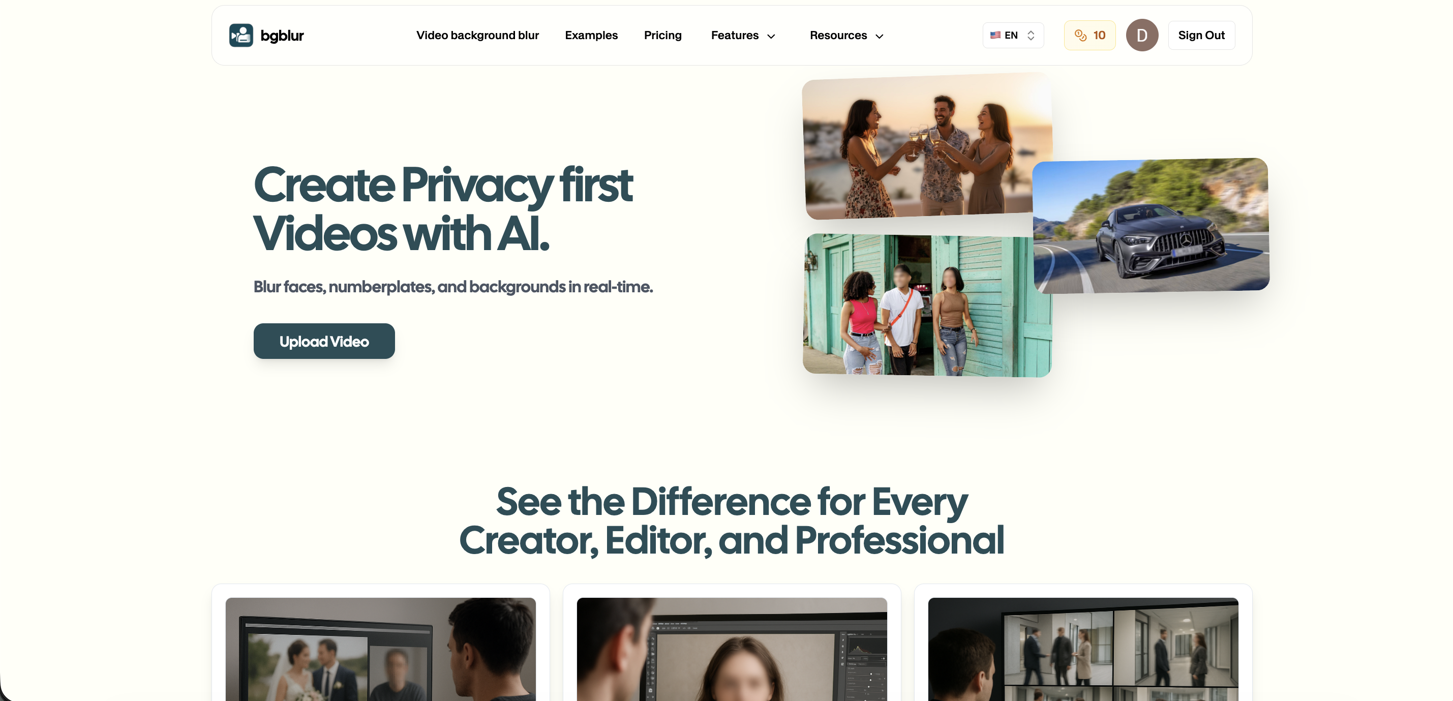 वीडियो संपादन सॉफ्टवेयर इंटरफेस की तुलना