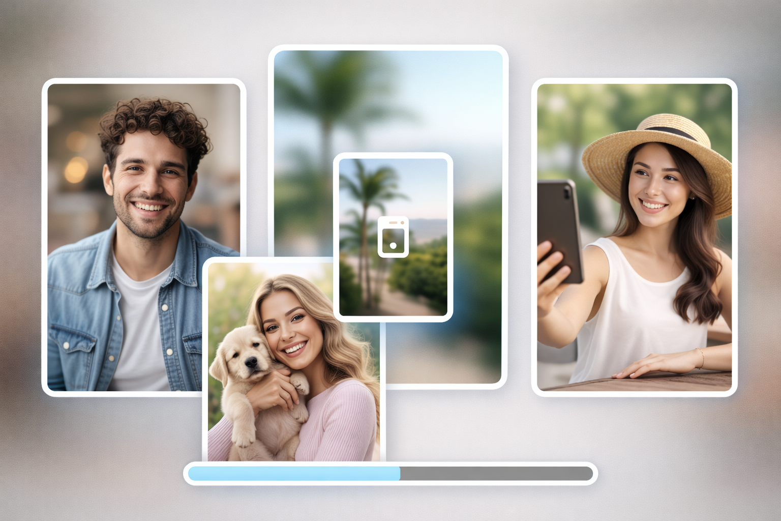 几秒钟即可模糊照片背景