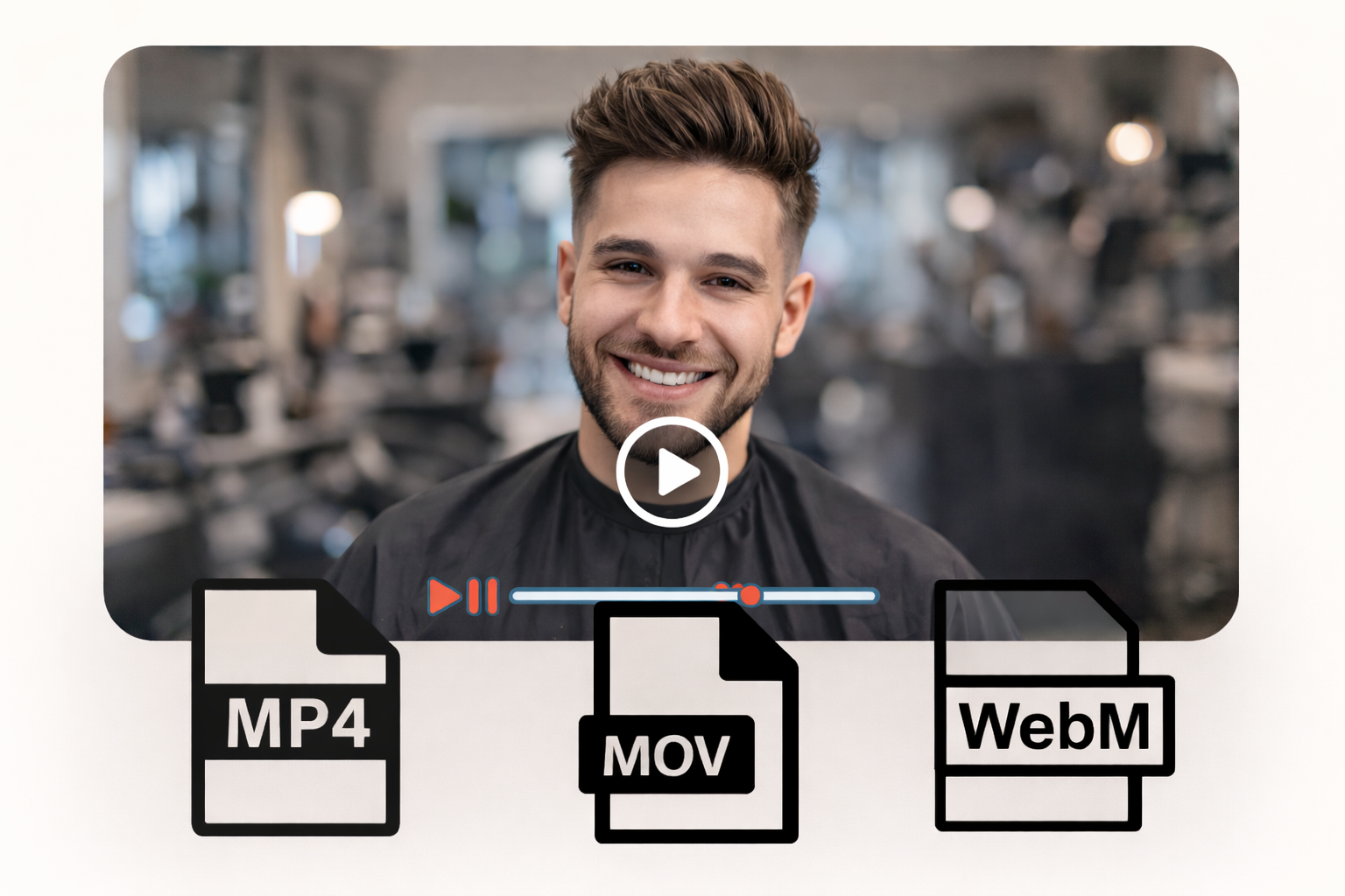 支持常见的视频和图像格式