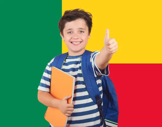 AI benin flag screen alternative for professional videos—add benin flag background without gear for social media, remote work, or video calls