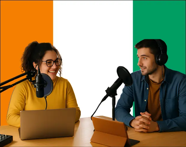 Bulk upload videos for batch cotedivoire flag background addition: man meditating, car, dog, child, auto cotedivoire flag background adder for creators.