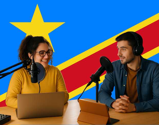 Bulk upload videos for batch congo flag background addition: man meditating, car, dog, child, auto congo flag background adder for creators.