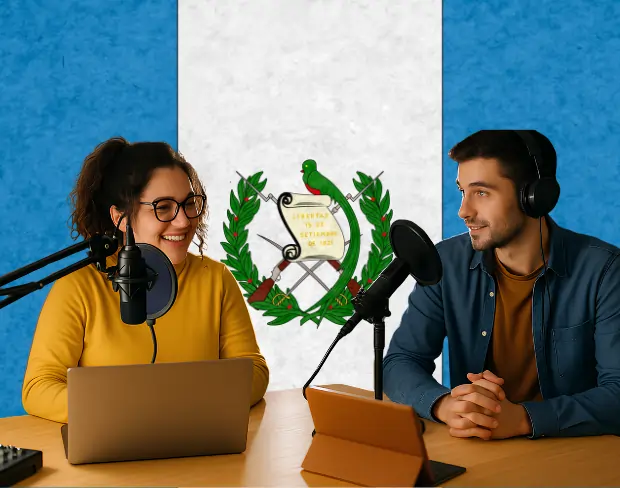 Bulk upload videos for batch guatemala flag background addition: man meditating, car, dog, child, auto guatemala flag background adder for creators.