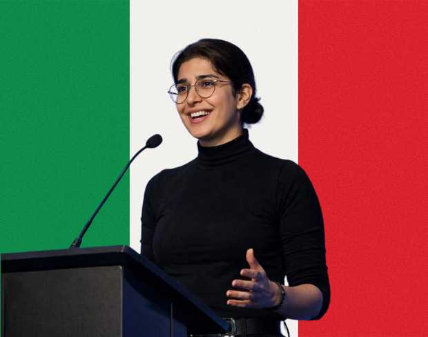 Family photo with AI-added italy flag background using video background editor tool—ready for virtual or italy flag background.