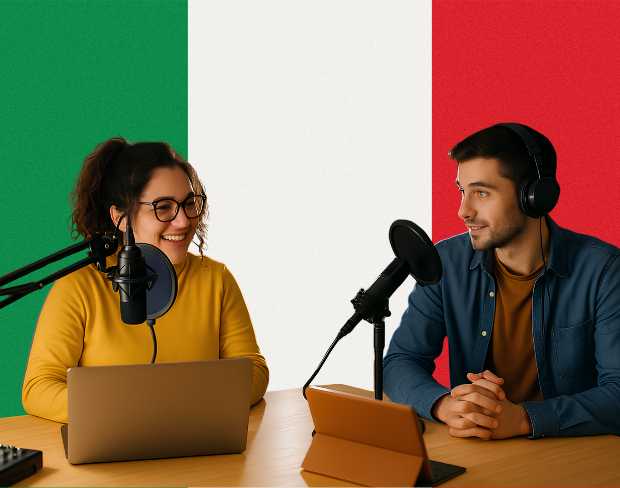 Bulk upload videos for batch italy flag background addition: man meditating, car, dog, child, auto italy flag background adder for creators.