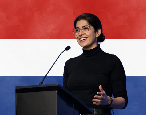 Family photo with AI-added netherlands flag background using video background editor tool—ready for virtual or netherlands flag background.
