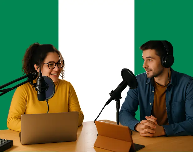 Bulk upload videos for batch nigeria flag background addition: man meditating, car, dog, child, auto nigeria flag background adder for creators.