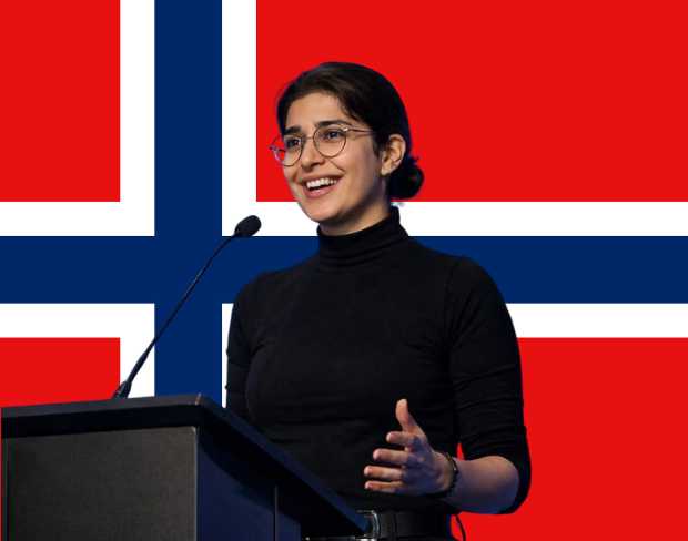 Family photo with AI-added norway flag background using video background editor tool—ready for virtual or norway flag background.