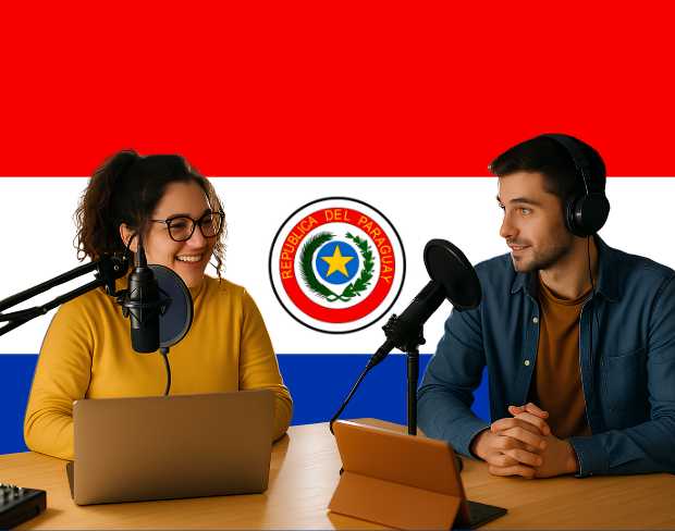 Bulk upload videos for batch paraguay flag background addition: man meditating, car, dog, child, auto paraguay flag background adder for creators.