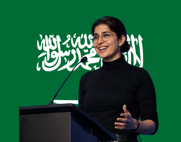 Family photo with AI-added saudiarabia flag background using video background editor tool—ready for virtual or saudiarabia flag background.