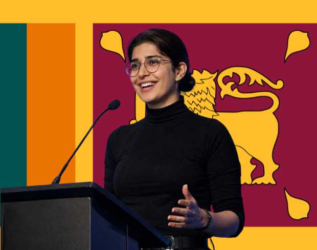 Family photo with AI-added srilanka flag background using video background editor tool—ready for virtual or srilanka flag background.