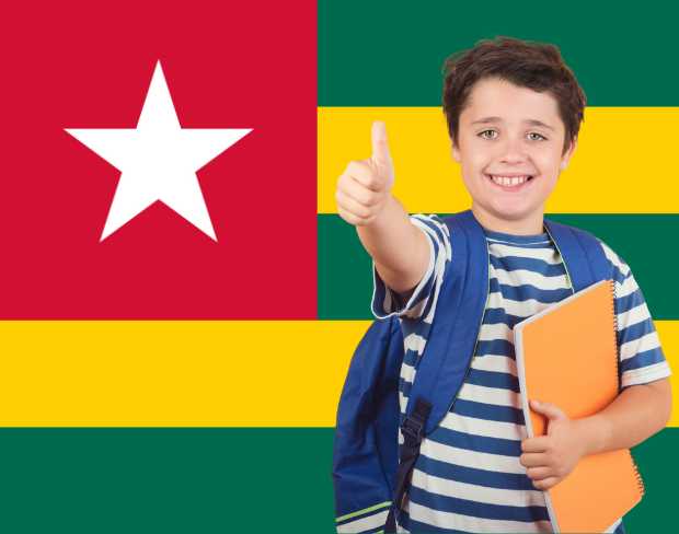 AI togo flag screen alternative for professional videos—add togo flag background without gear for social media, remote work, or video calls