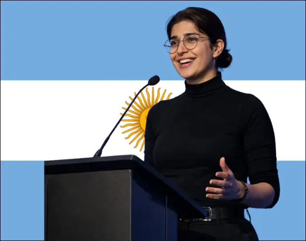 Family photo with AI-added argentina flag background using video background editor tool—ready for virtual or argentina flag background.