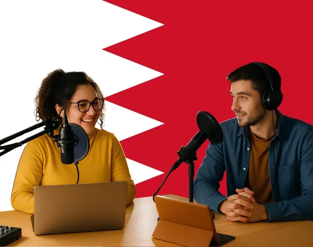 Bulk upload videos for batch bahrain flag background addition: man meditating, car, dog, child, auto bahrain flag background adder for creators.