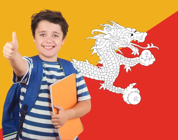 AI bhutan flag screen alternative for professional videos—add bhutan flag background without gear for social media, remote work, or video calls
