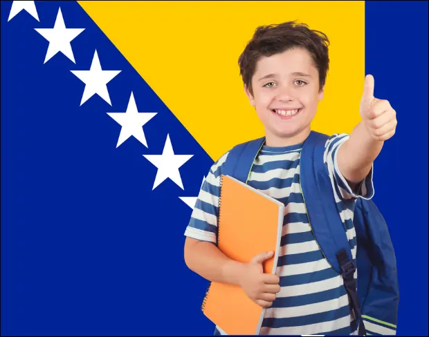 AI bosniaandherzegovina flag screen alternative for professional videos—add bosniaandherzegovina flag background without gear for social media, remote work, or video calls
