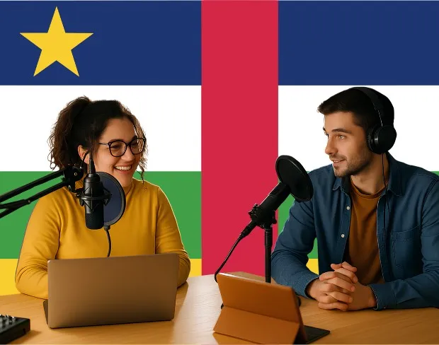 Bulk upload videos for batch centralafricanrepublic flag background addition: man meditating, car, dog, child, auto centralafricanrepublic flag background adder for creators.