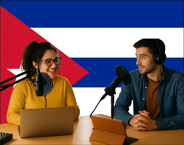 Bulk upload videos for batch cuba flag background addition: man meditating, car, dog, child, auto cuba flag background adder for creators.