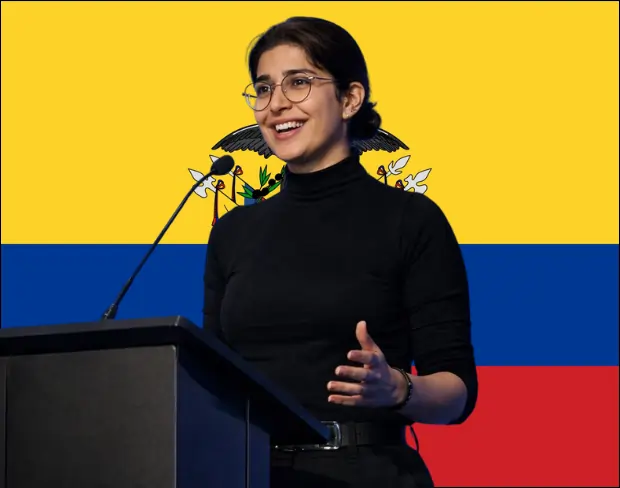 Family photo with AI-added ecuador flag background using video background editor tool—ready for virtual or ecuador flag background.