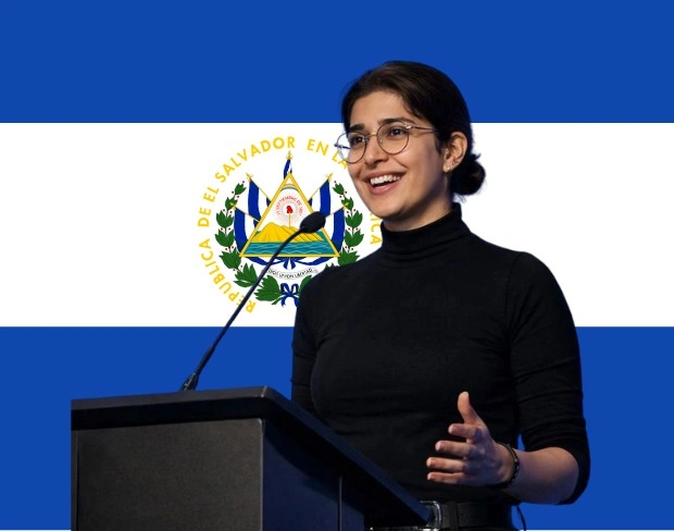 Family photo with AI-added elsalvador flag background using video background editor tool—ready for virtual or elsalvador flag background.
