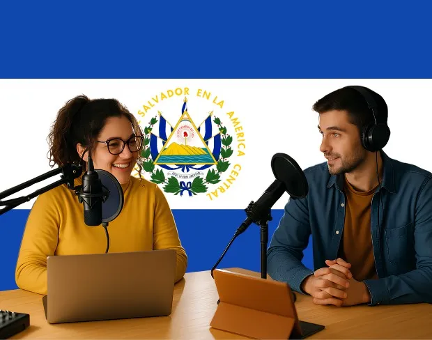 Bulk upload videos for batch elsalvador flag background addition: man meditating, car, dog, child, auto elsalvador flag background adder for creators.