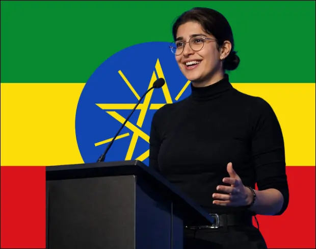 Family photo with AI-added ethiopia flag background using video background editor tool—ready for virtual or ethiopia flag background.