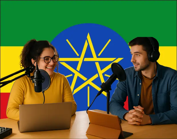 Bulk upload videos for batch ethiopia flag background addition: man meditating, car, dog, child, auto ethiopia flag background adder for creators.