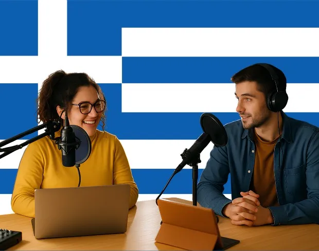 Bulk upload videos for batch greece flag background addition: man meditating, car, dog, child, auto greece flag background adder for creators.