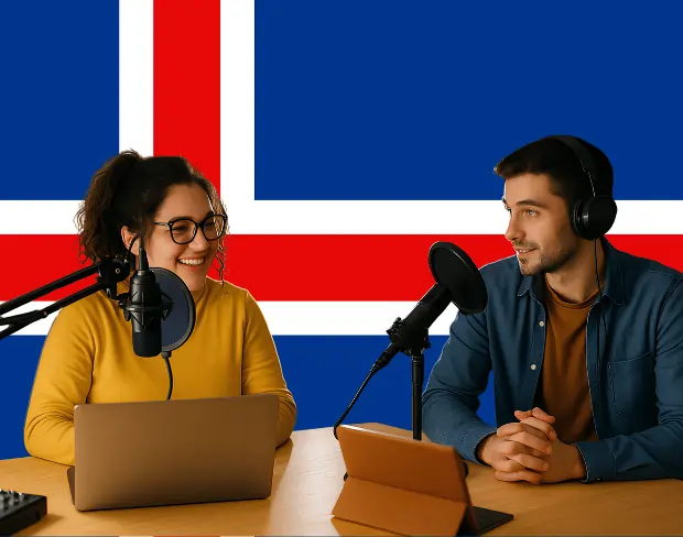 Bulk upload videos for batch iceland flag background addition: man meditating, car, dog, child, auto iceland flag background adder for creators.