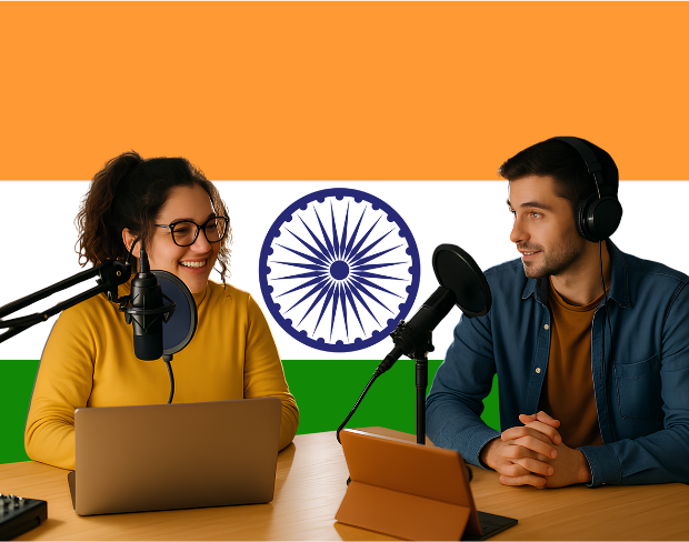 Bulk upload videos for batch india flag background addition: man meditating, car, dog, child, auto india flag background adder for creators.