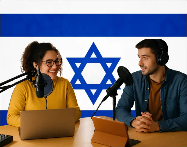 Bulk upload videos for batch israel flag background addition: man meditating, car, dog, child, auto israel flag background adder for creators.