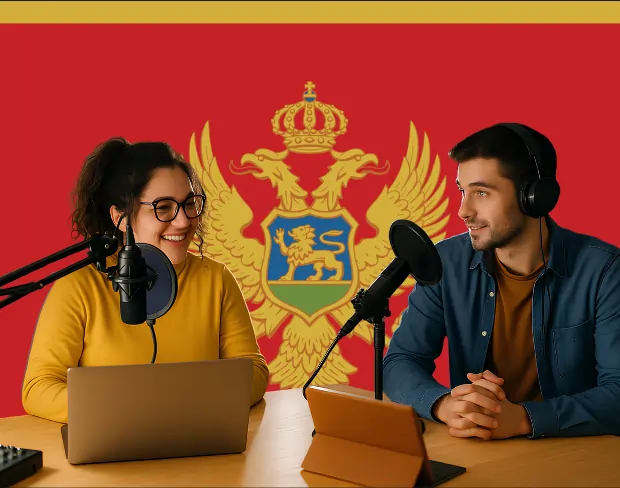 Bulk upload videos for batch montenegro flag background addition: man meditating, car, dog, child, auto montenegro flag background adder for creators.