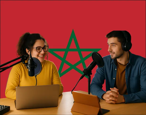 Bulk upload videos for batch morocco flag background addition: man meditating, car, dog, child, auto morocco flag background adder for creators.