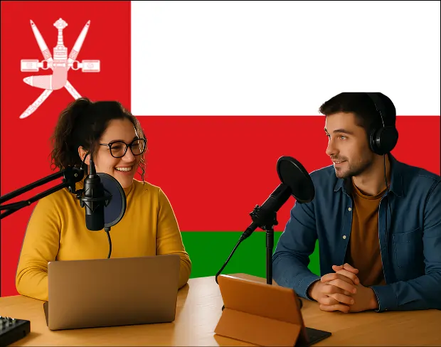 Bulk upload videos for batch oman flag background addition: man meditating, car, dog, child, auto oman flag background adder for creators.