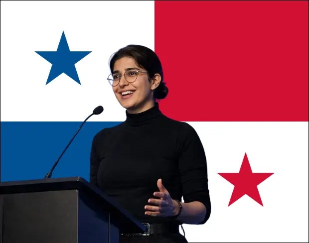 Family photo with AI-added panama flag background using video background editor tool—ready for virtual or panama flag background.