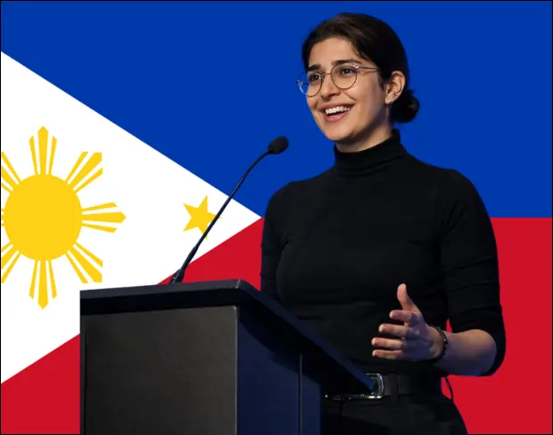 Family photo with AI-added philippines flag background using video background editor tool—ready for virtual or philippines flag background.