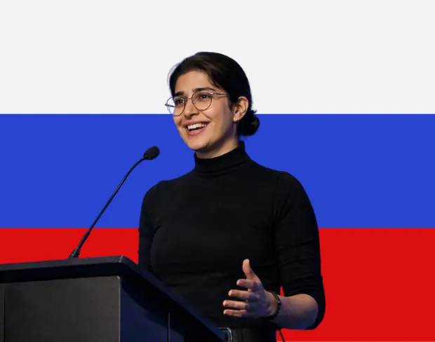 Family photo with AI-added russia flag background using video background editor tool—ready for virtual or russia flag background.