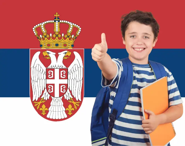 AI serbia flag screen alternative for professional videos—add serbia flag background without gear for social media, remote work, or video calls