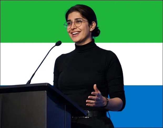 Family photo with AI-added sierraleone flag background using video background editor tool—ready for virtual or sierraleone flag background.