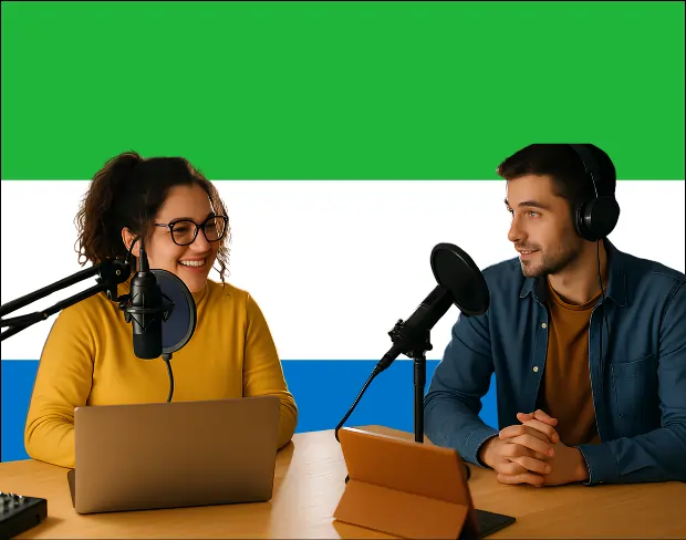 Bulk upload videos for batch sierraleone flag background addition: man meditating, car, dog, child, auto sierraleone flag background adder for creators.