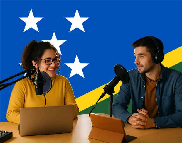 Bulk upload videos for batch solomonislands flag background addition: man meditating, car, dog, child, auto solomonislands flag background adder for creators.