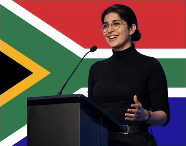 Family photo with AI-added southafrica flag background using video background editor tool—ready for virtual or southafrica flag background.